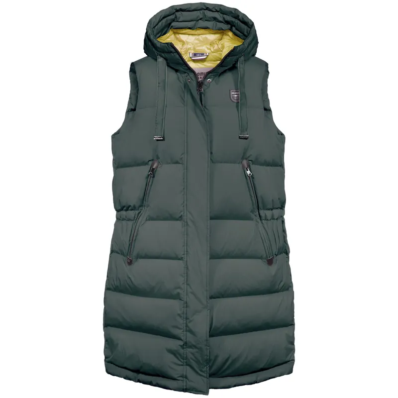 Finální Výprodej Dolomite Vest Long 76 Fitzroy (Zelená) - Dámská péřová dlouhá vesta Endorphin Republic