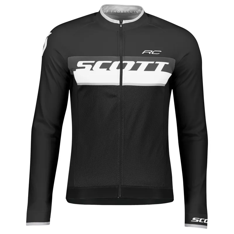 Super Cena Scott Shirt RC AS l/sl (Černá) - Pánský cyklistický dres s dlouhým rukávem Endorphin Republic