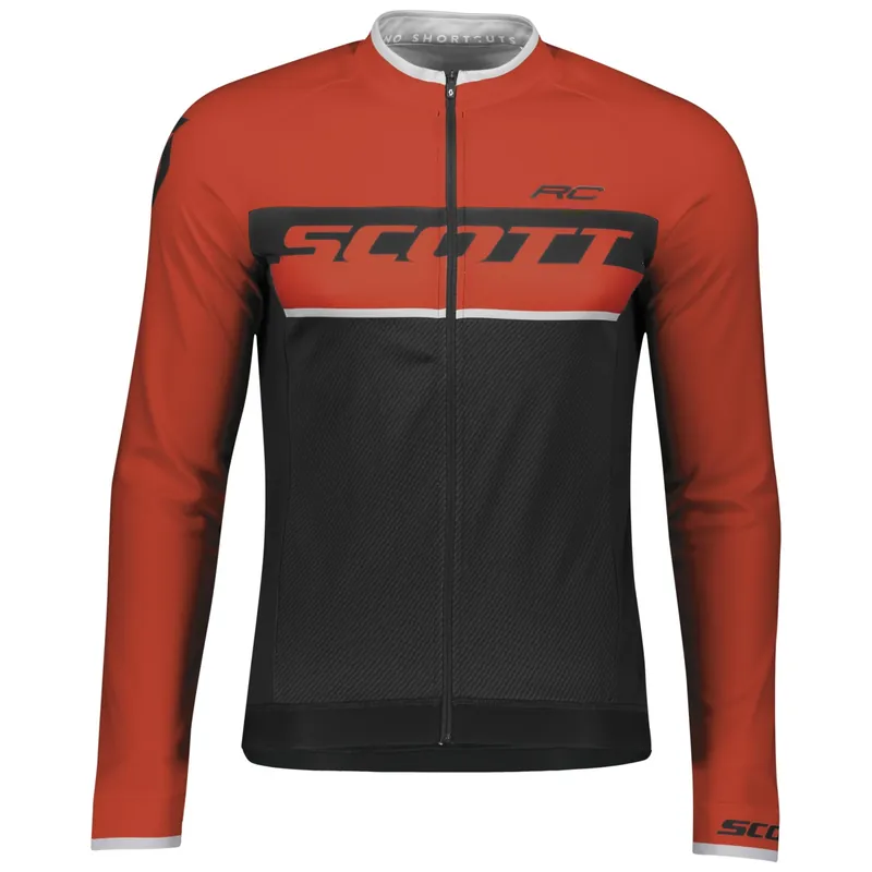 Výprodej Scott Shirt RC AS l/sl (Černá) - Pánský cyklistický dres s dlouhým rukávem Endorphin Republic