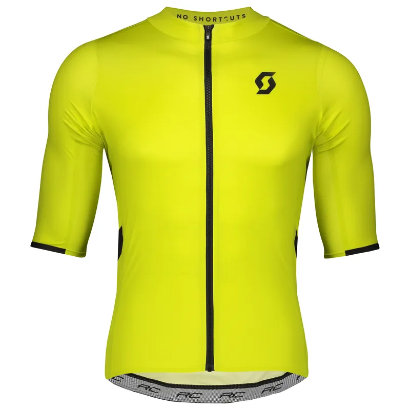 Nejprodávanější SCOTT Shirt M‘s RC Premium (Žlutá) - Pánský cyklistický dres s krátkým rukávem Endorphin Republic