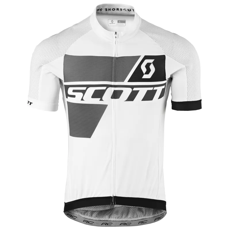 Akční Cena SCOTT Shirt RC Premium Pro Tec s/sl (Bílá) - Pánský cyklistický dres s krátkým rukávem Endorphin Republic