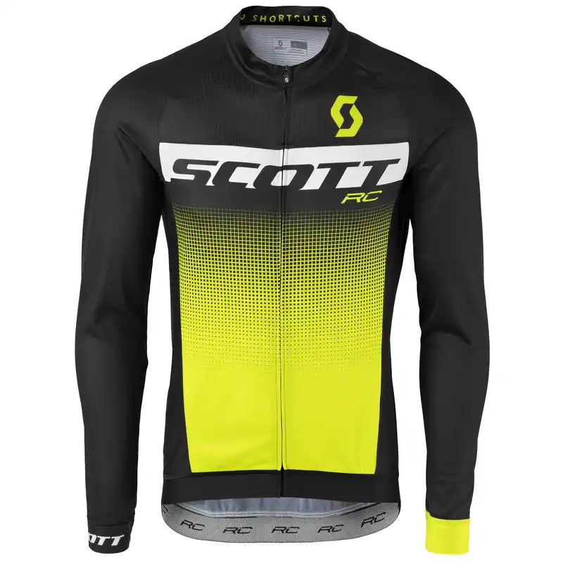 SCOTT Shirt RC Pro l/sl (Černá) - Pánský cyklistický dres dlouhým rukávem Endorphin Republic Horká Nabídka