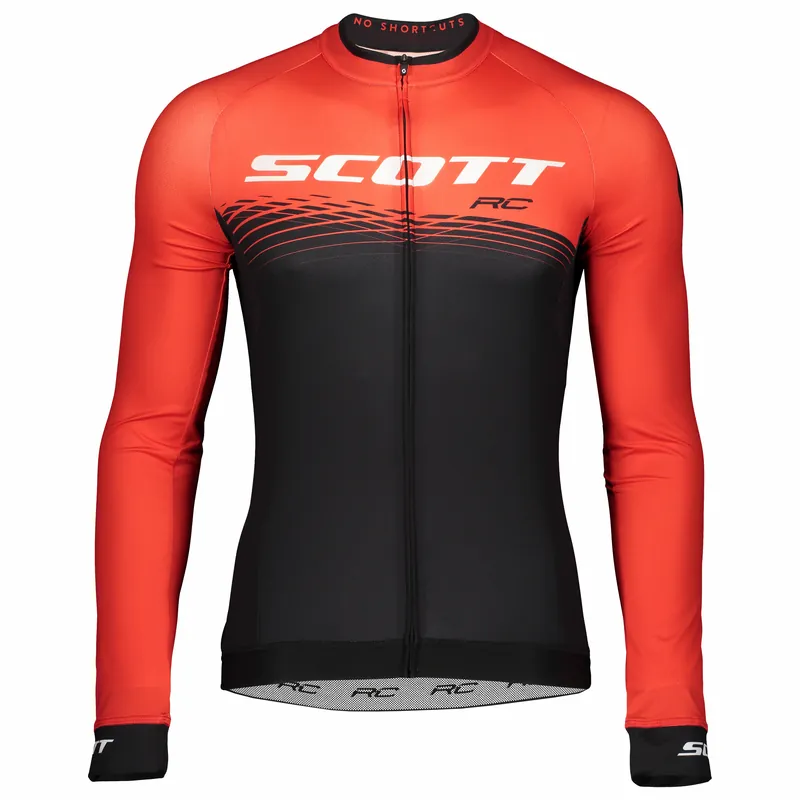 SCOTT Shirt M‘s RC Pro l/sl (Červená) - Pánský cyklistický dres s dlouhým rukávem Endorphin Republic Vrácení Zdarma