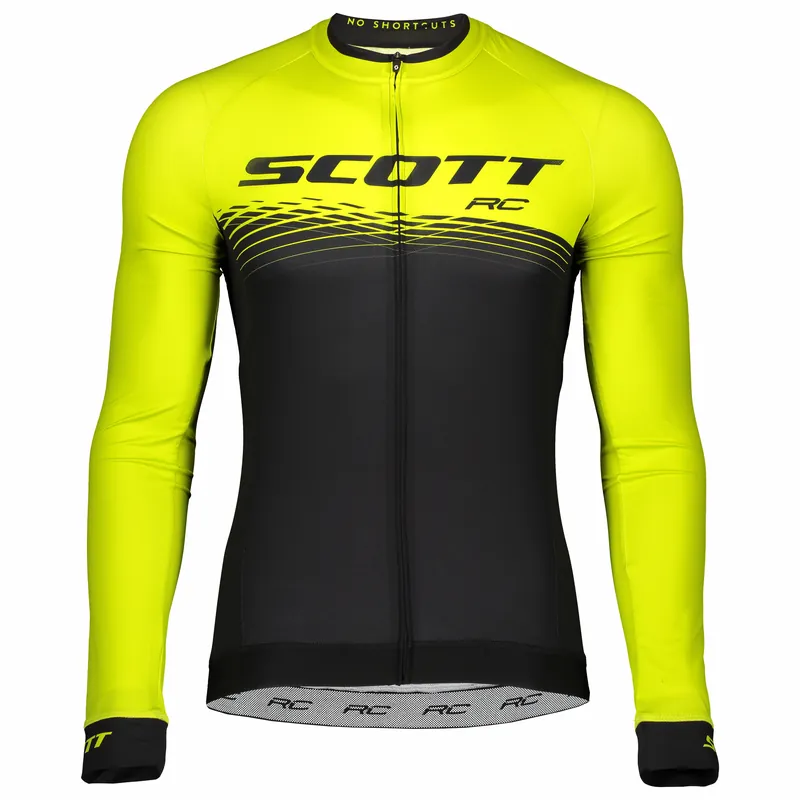 SCOTT Shirt M‘s RC Pro l/sl (Žlutá) - Pánský cyklistický dres s dlouhým rukávem Endorphin Republic Vysoce Kvalitní