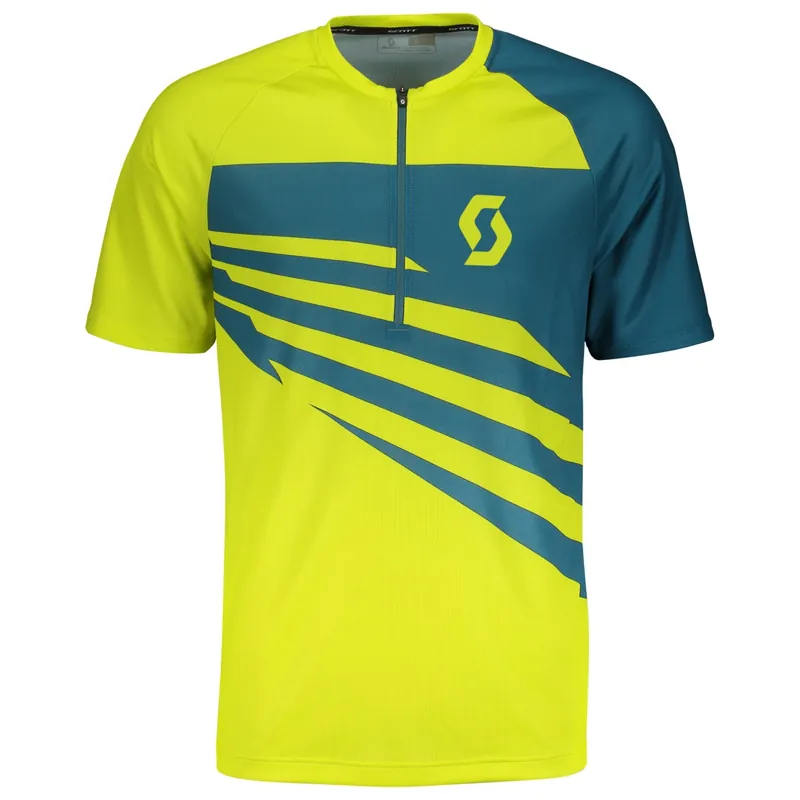 Scott Shirt M‘s Trail 10 s/sl (Žlutá) - Pánské cyklistické triko s krátkým rukávem Endorphin Republic Sleva