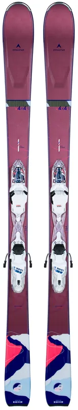 Značkový Dynastar E 4X4 5 Xpress (DAKX202)+Xpress W 11 GW B83 (FCKDW05) (Modrá) - Dámské sjezdové lyže s vázáním Endorphin Republic