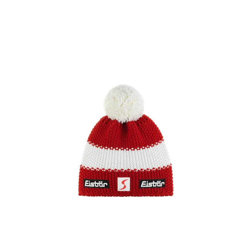 Eisbär Star Pompon MÜ SP kids (Červená) - Dětská čepice Endorphin Republic Vysoce Kvalitní