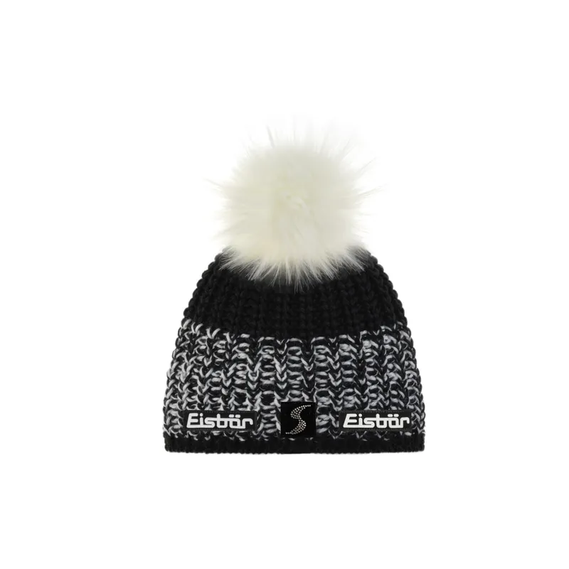 Expresní Doručení Eisbär Focus Lux Crystal (Černá) - Elegantní dámská čepice z Merino vlny. Endorphin Republic