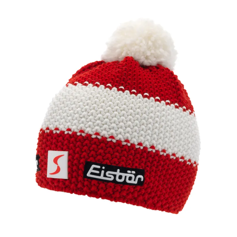 Přímo Od Výrobce Eisbär Star Pompon MÜ SP kids (Bílá) - Dětská čepice Endorphin Republic