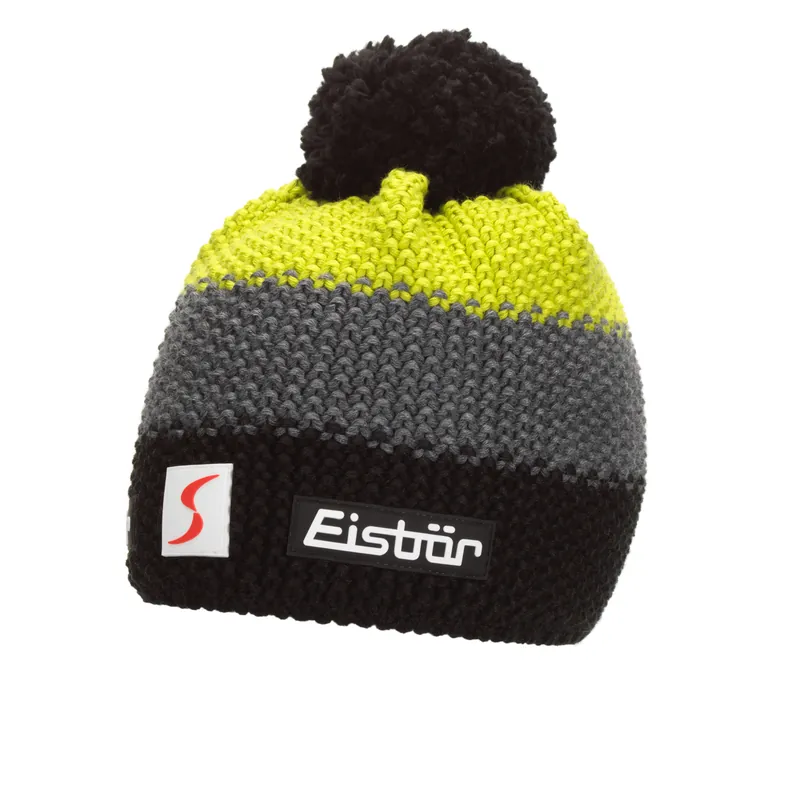 Přímo Od Výrobce Eisbär Star Pompon MÜ SP kids (Černá) - Dětská čepice Endorphin Republic