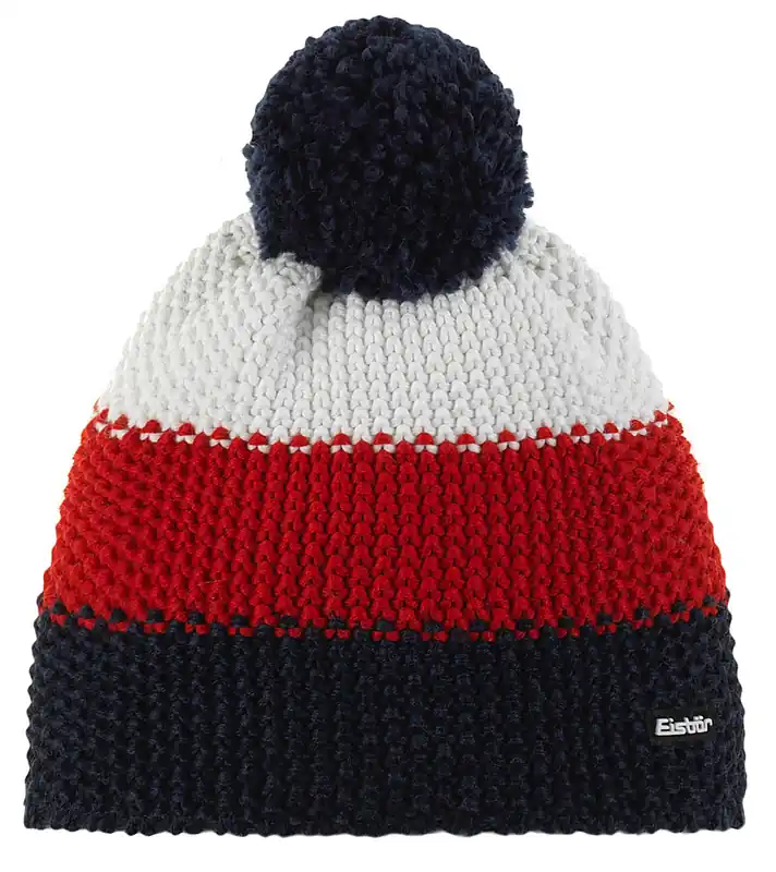 Vrácení Zdarma Eisbär Star Pompon (Bílá) - Sportovní pletená unisex čepice. Endorphin Republic