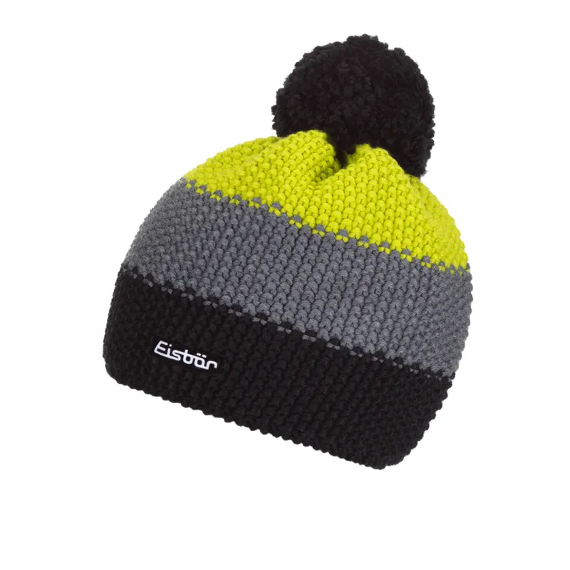Objednat Nyní Eisbär Star Pompon (Černá) - Sportovní pletená unisex čepice. Endorphin Republic