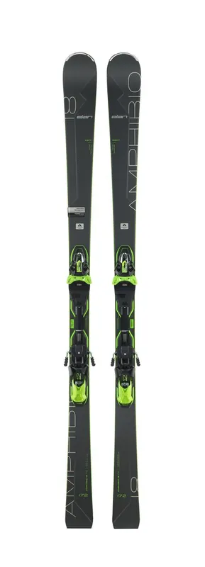 ELAN AMPHIBIO 18 TI2 FUSION + vázání EMX 12 (Černá) - sjezdové lyže Endorphin Republic Víkendová Akce