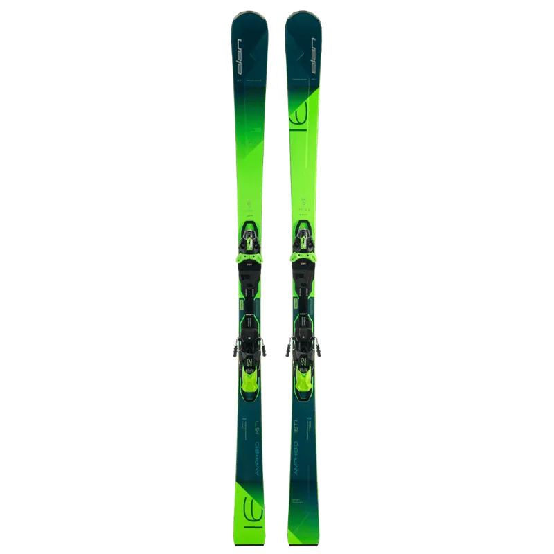 Elan AMPHIBIO 16 TI FUSION + EMX 12 (Zelená) - Sjezdové lyže s vázáním Endorphin Republic Cenově Výhodný