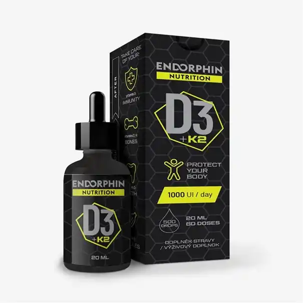 Endorphin Nutrition Vitamín D3+K2 30g - Vitamíny Endorphin Republic Must-Have