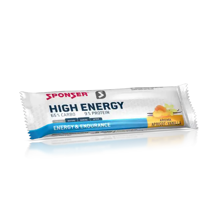 Sponser High Energy bar 45g Apricot/Vanilla - Energetická tyčinka Endorphin Republic Omezená Nabídka