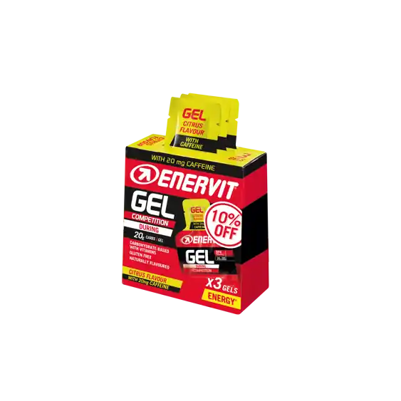 Koupit Online Enervit gel s kofeinem malina 3x25ml - Energetický gel Endorphin Republic