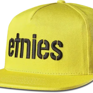 Přímo Od Výrobce Etnies Icon Snapback (Žlutá) - Kšiltovka s rovným kšiltem Endorphin Republic