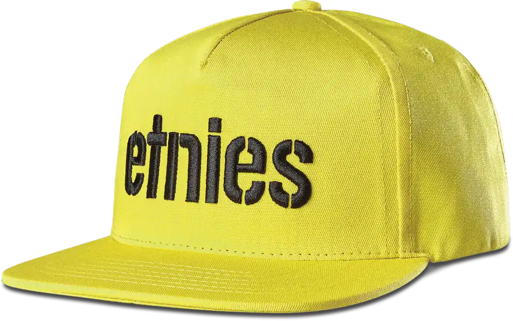 Přímo Od Výrobce Etnies Icon Snapback (Žlutá) - Kšiltovka s rovným kšiltem Endorphin Republic