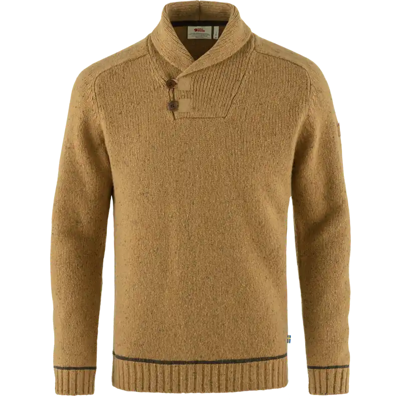 Dokud Zásoby Vydrží Fjällräven Lada Sweater M (Tmavě červená) - Pánský pletený svetr Endorphin Republic