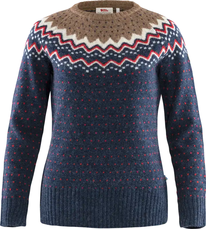 Výhodná Nabídka Fjällräven Övik Knit Sweater W (Tmavě modrá) - Dámský lifestylový svetr Endorphin Republic