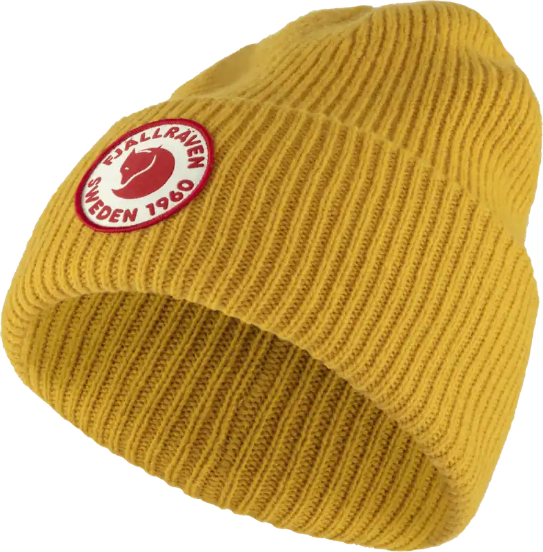Víkendová Akce Fjällräven 1960 Logo Hat (Žlutá) - Čepice z merino vlny Endorphin Republic