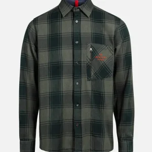 Expresní Doručení The Mountain Studio FLANNEL OVERSHIRT (Zelená) - Flanelová košile Endorphin Republic
