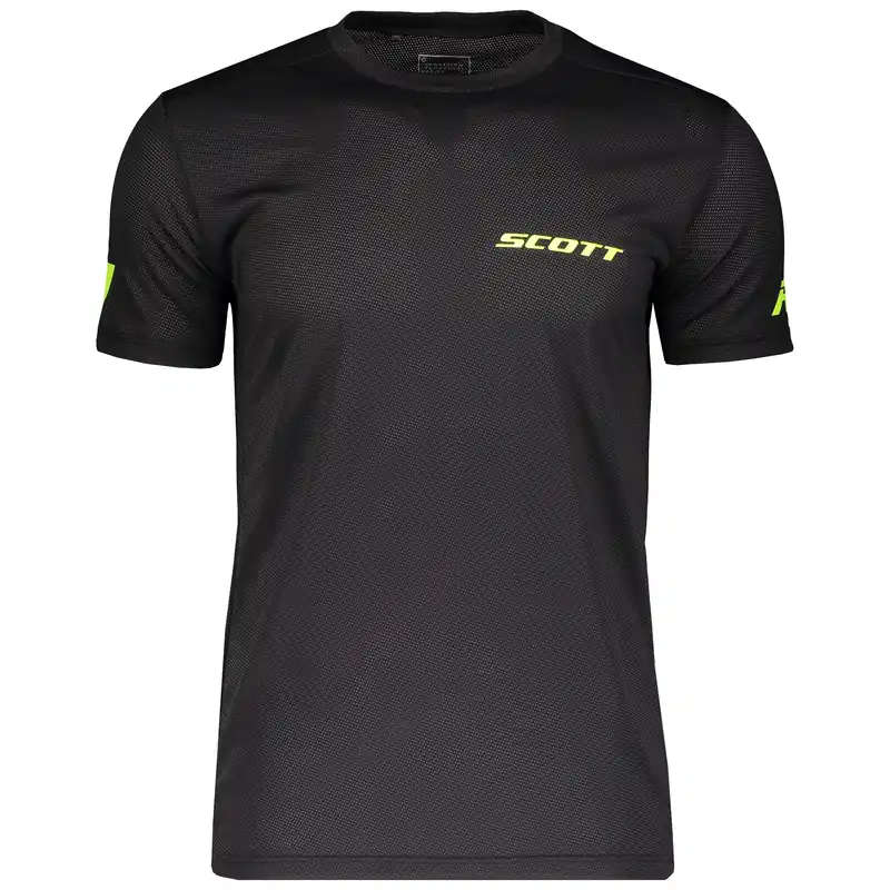 Scott Shirt M‘s Promo Run s/sl (Černá) - funkční běžecké triko s krátkým rukávem Endorphin Republic Jen Po Omezenou Doba