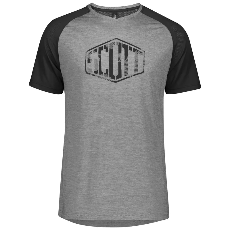 SCOTT Shirt M‘s Trail Flow Raglan s/sl (Černá) - Funkční triko na kolo Endorphin Republic Sezónní Sleva