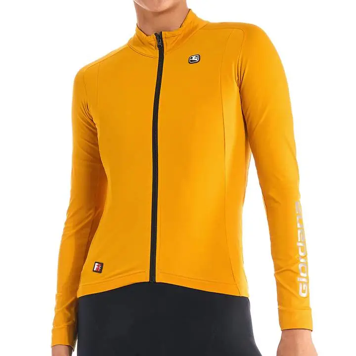 Kup Teď Giordana FR-C Pro Thermal Long Sleeve Jersey (Žlutá) - Dámský cyklistický dres Endorphin Republic