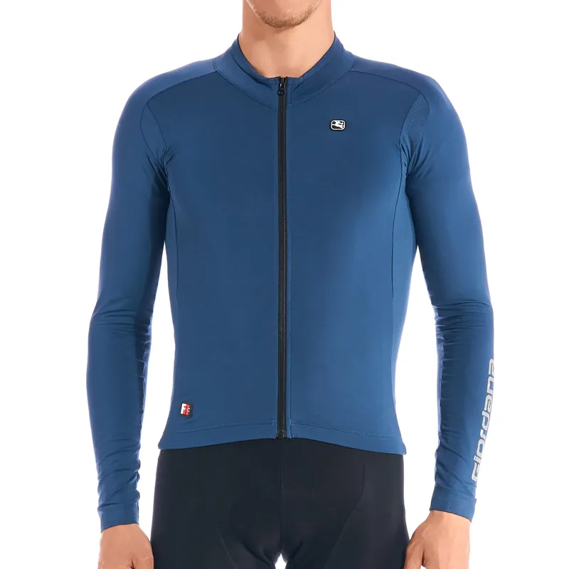 Rychlé Dodání Giordana FR-C PRO Thermal Long Sleeve Jersey (Bílá) - Pánský cyklistický dres Endorphin Republic