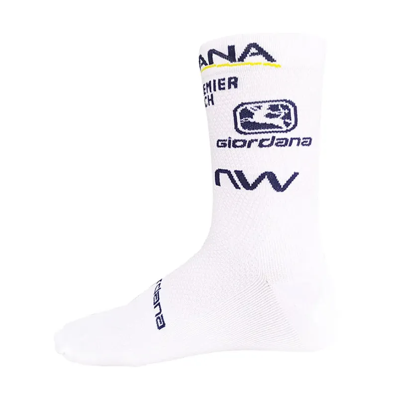 Giordana Fr-C Socks - 16cm Tall Cuff - Bianco (Bílá) - Cyklistické ponožky Endorphin Republic Horká Nabídka