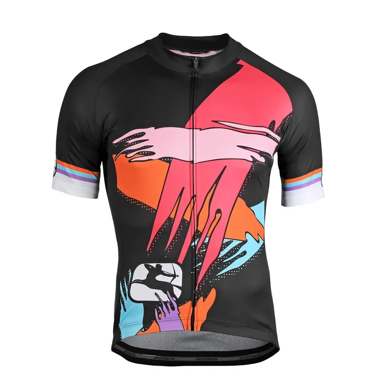Omezená Nabídka Giordana Moda Retro Tally Vero Pro (Černá) - Pánský cyklistický dres Endorphin Republic