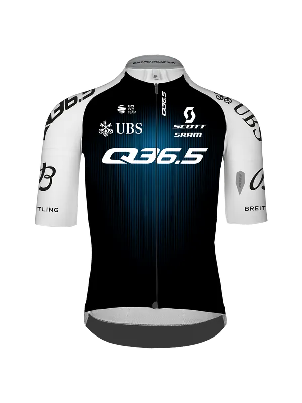 Gregarius Q36.5 Pro Cycling Team (Šedá) - Pánský cyklistický dres Endorphin Republic Oblíbený
