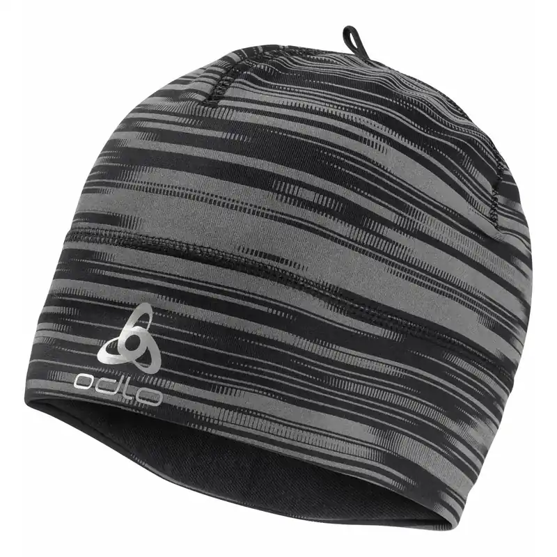 Hat POLYKNIT WARM ECO PRINT (Černá) - Sportovní čepice Endorphin Republic Originální