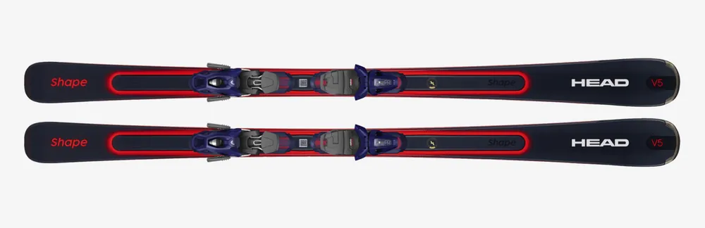 Head Shape E-V5 Sw + Pr 11 Gw (Modrá) - Sjezdové lyže s vázáním Endorphin Republic Dokud Zásoby Vydrží