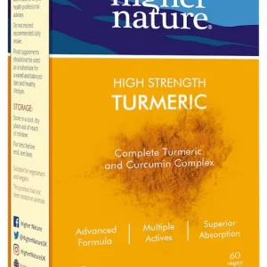 Levný HIGHER NATURE High Strength Turmeric - Vitamínový doplněk Endorphin Republic