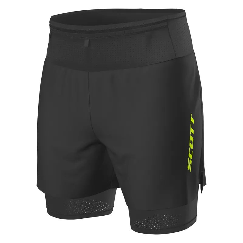 Originální Scott Hybrid Shorts M‘s RC Run (Černá) - Pánské běžecké kraťasy se spodními šortkami Endorphin Republic