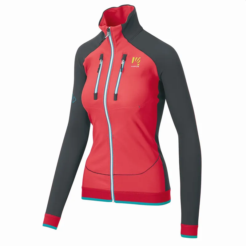 Sleva Karpos ALAGNA EVO W JACKET (Červená) - Dámská mikina Endorphin Republic