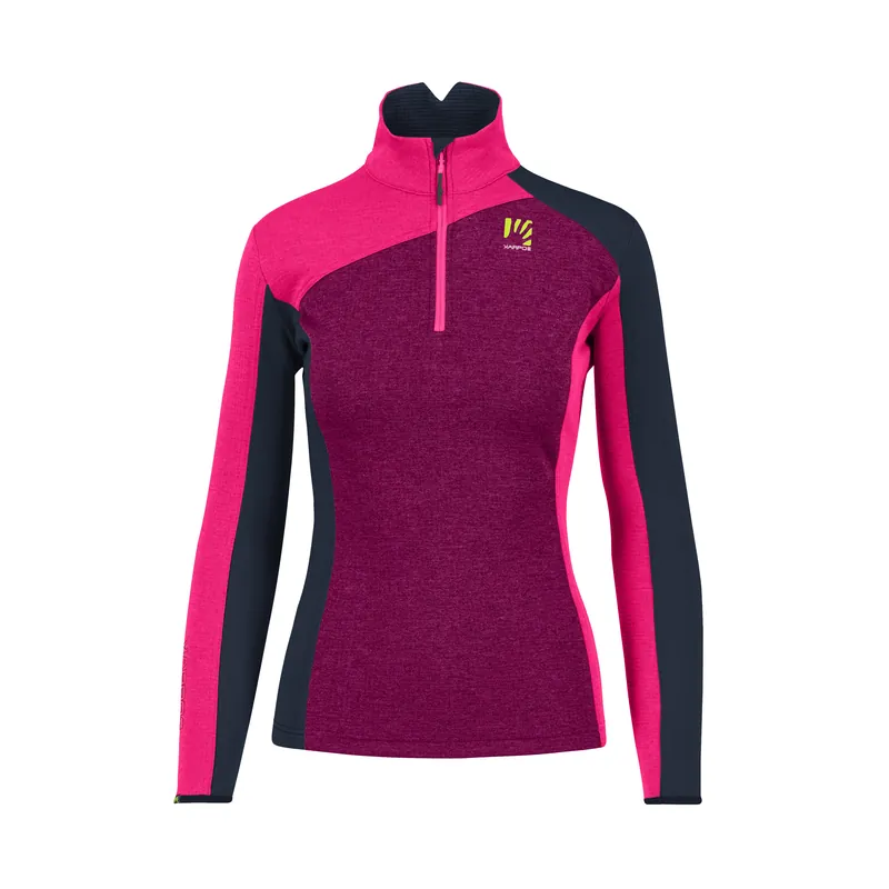 Karpos FEDERA HALF-ZIP W FLEECE (Purpurová) - Dámská fleecová mikina Endorphin Republic Bezpečná Platba