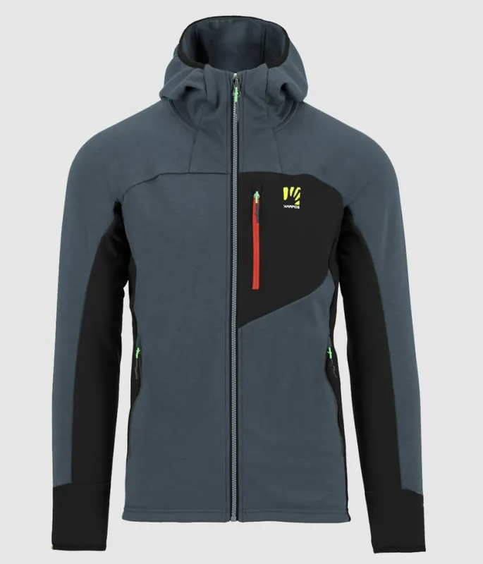Zlevněný Karpos Mezzodi Hoodie Fleece (Modrá) - Pánská mikina Endorphin Republic