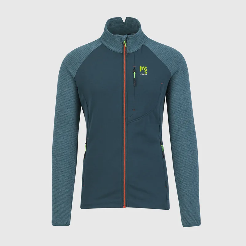 Karpos Pizzocco Evo Full-Zip Fleece (Zelená) - Pánská mikina Endorphin Republic Finální Výprodej