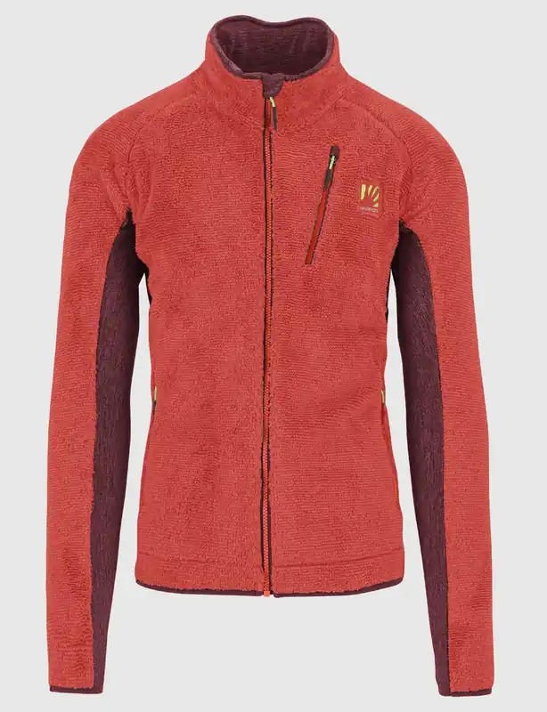 Karpos Vertice Fleece (Tmavě červená) - Pánská mikina Endorphin Republic Nízká Cena