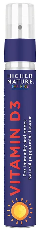 HIGHER NATURE Kids Vitamin D Spray 625iu - Vitamín D pro děti Endorphin Republic Cenově Výhodný