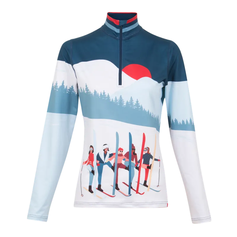 Krimson Klover Amiche 1/4 Zip (Modrá) - Dámská funkční mikina Endorphin Republic Objednat Nyní