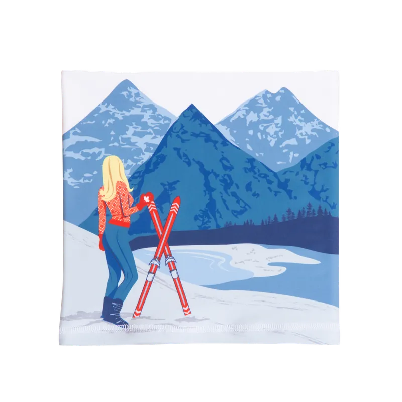 Krimson Klover Illustrated Neck Gaiter (Bílá) - Dámský nákrčník Endorphin Republic Přímo Od Výrobce