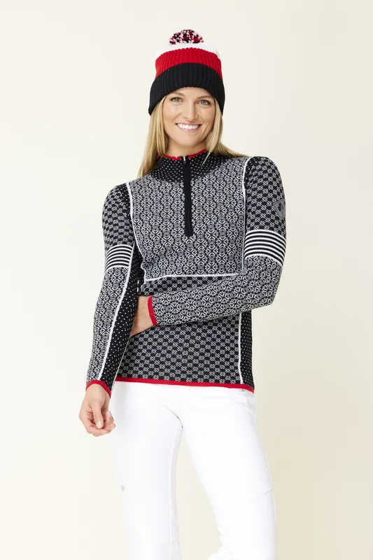 Krimson Klover Pow Zip Neck (Černá) - Dámská mikina Endorphin Republic Poslední Šance