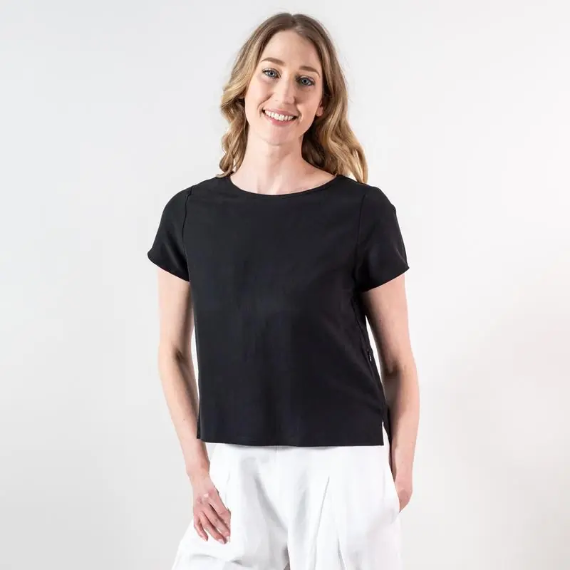 Akční Cena Krimson Klover Ruby Shirt (Černá) - dámský top s krátkým rukávem Endorphin Republic