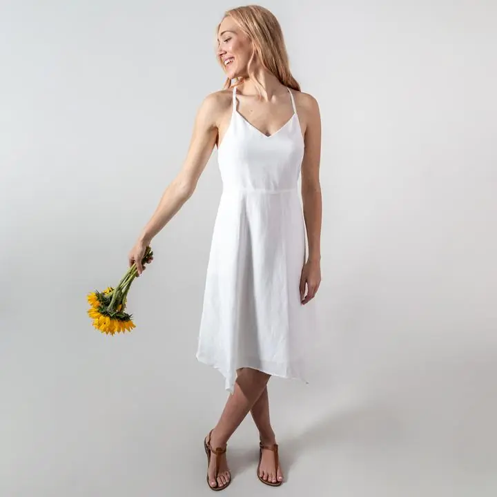 Krimson Klover Shoreline Dress (Bílá) - dámské šaty Endorphin Republic Omezená Nabídka