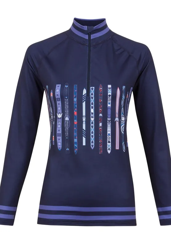 Krimson Klover Upslope 1/4 Zip (Modrá) - Dámská funkční mikina Endorphin Republic Hit Sezóny